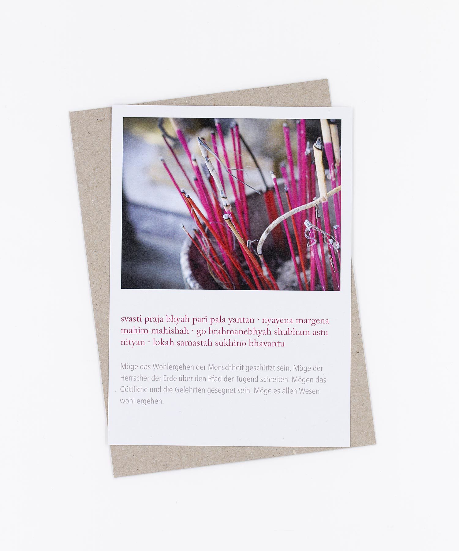 Mantra Postkarte Mangala Mantra