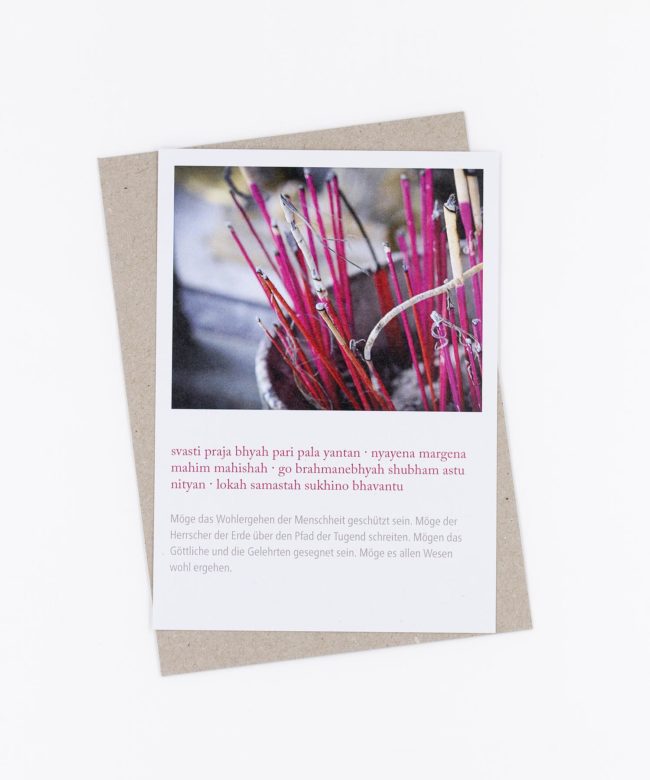 Mantra Postkarte Mangala Mantra