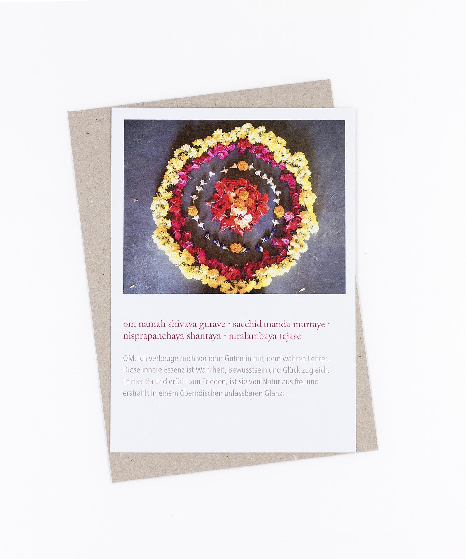 Mantra Postkarte Om Namah Shivaya Gurave