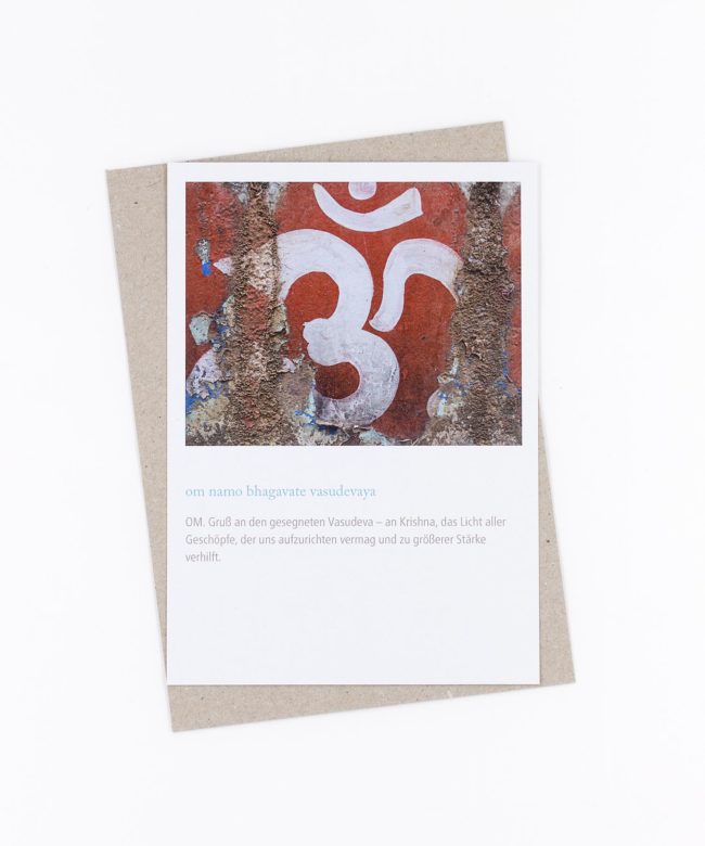 Mantra Postkarte Om Namo Bhagavate