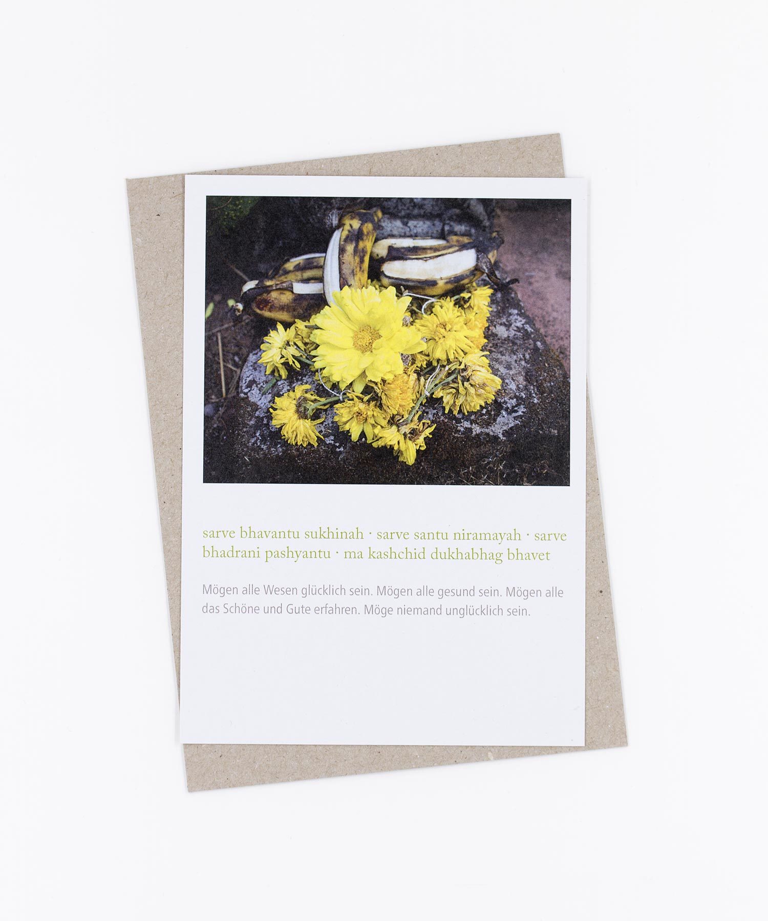 Mantra Postkarte Sarve Bhavantu