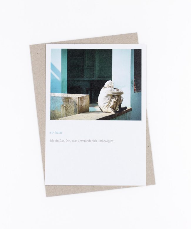 Mantra Postkarte So Ham