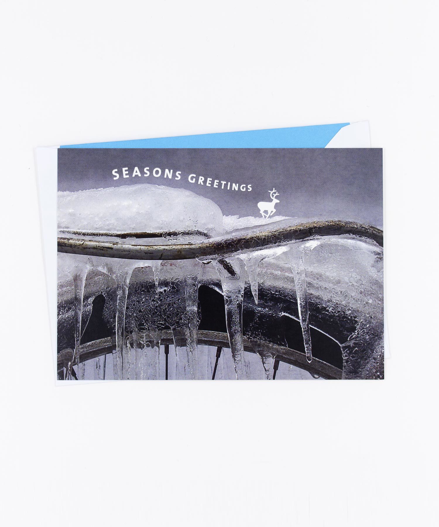 Postkarte Seasons Greetings · Hirsch
