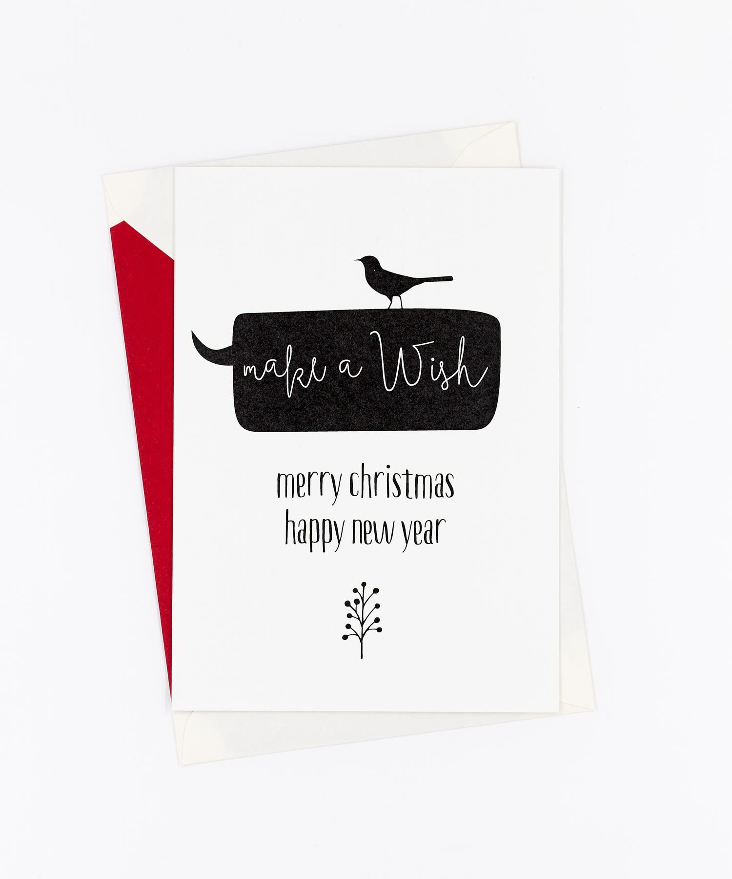 Weihnachtskarte Make a Wish