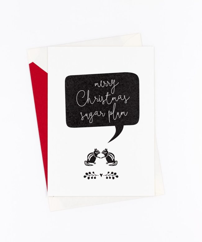 Weihnachtskarte Sugar Plum