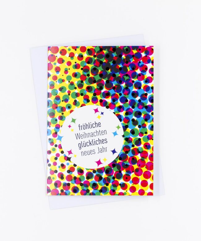 Weihnachtskarte Christmas Dots