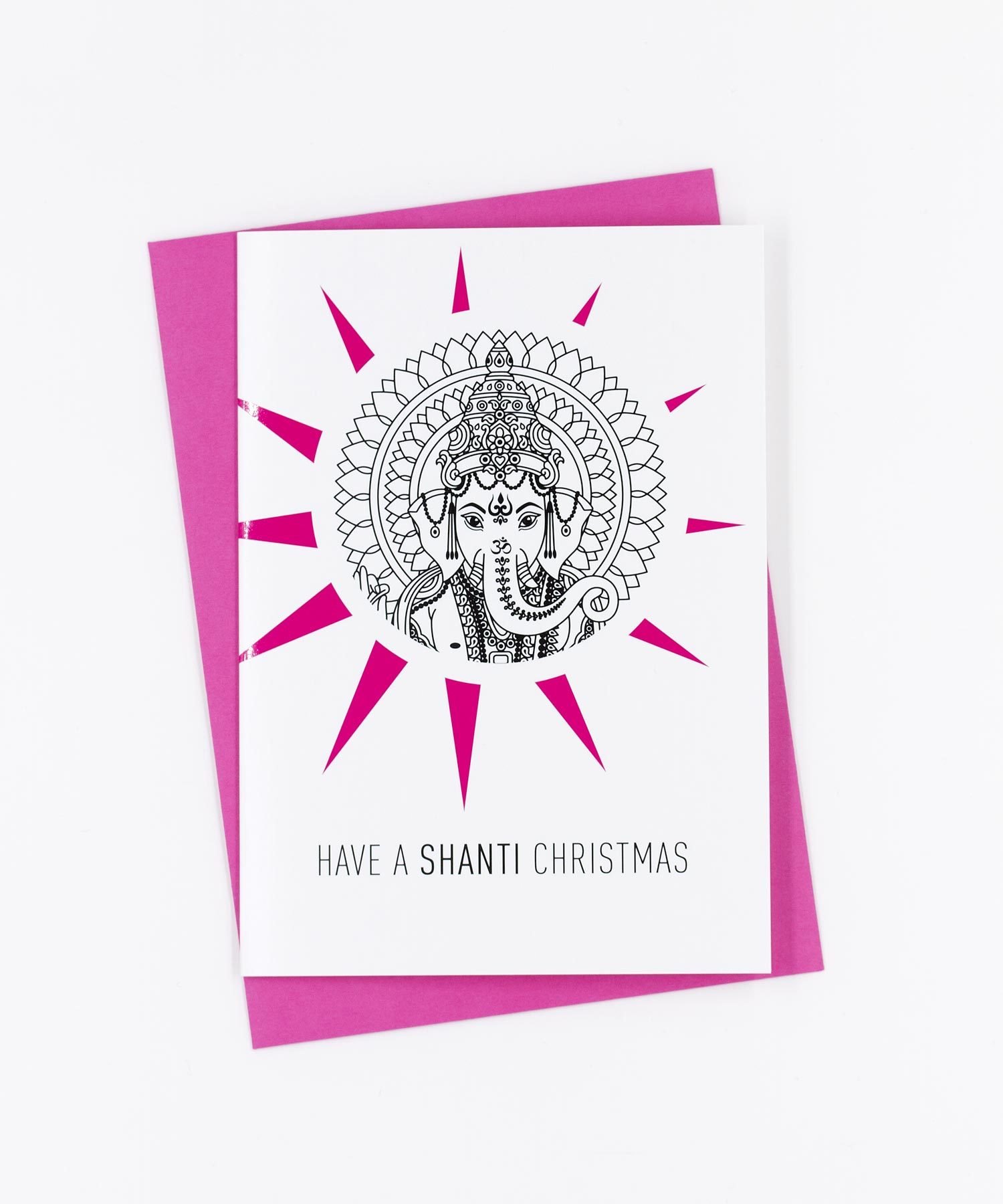 Weihnachtskarte Peace · Ganesha