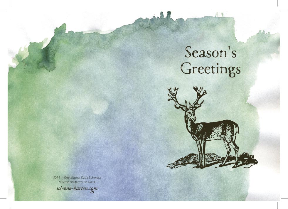 Weihnachtskarte Season's Greetings