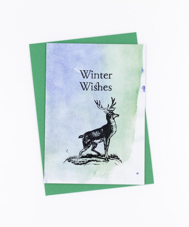 Weihnachtskarte Winter Wishes