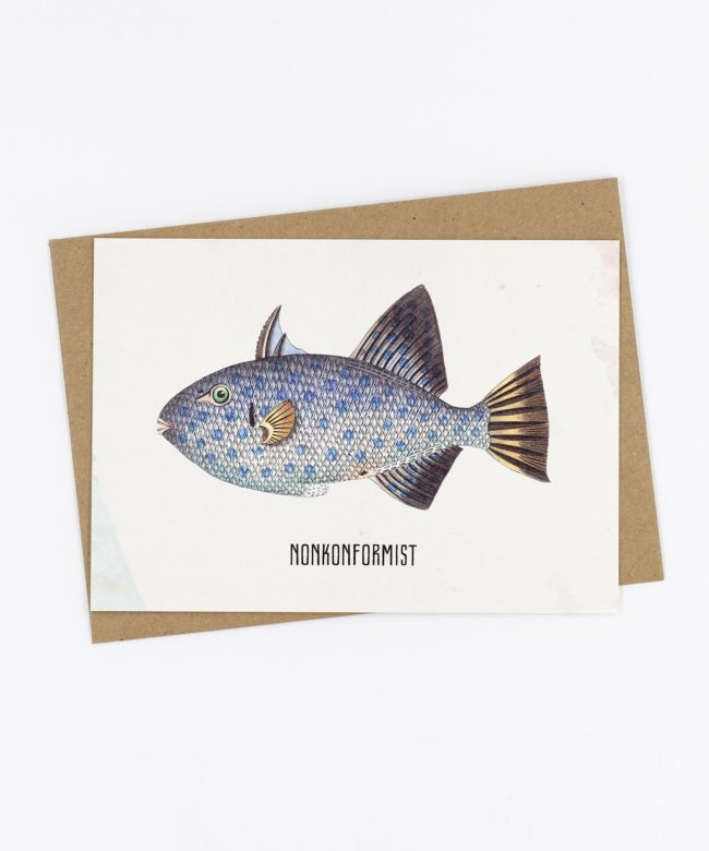 Postkarte Fishlove · Nonkonformist