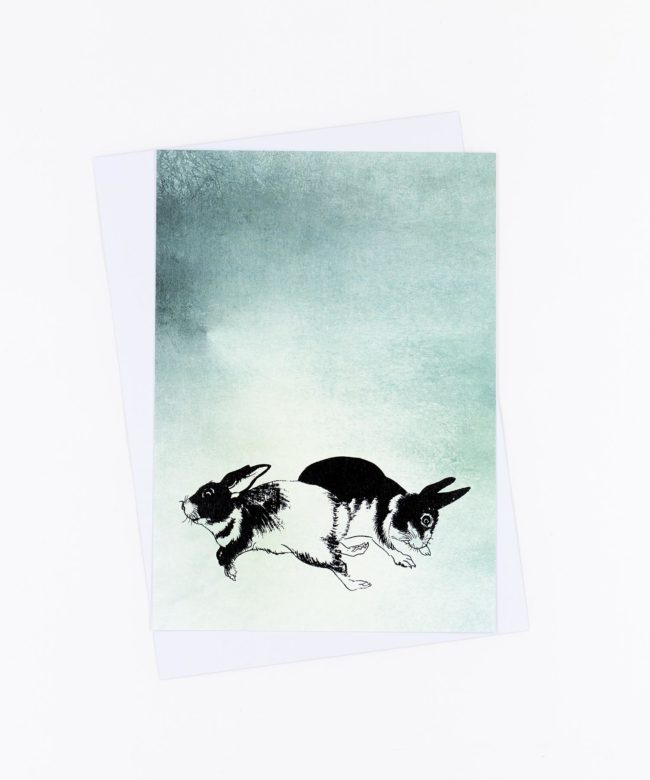 Postkarte Hasen