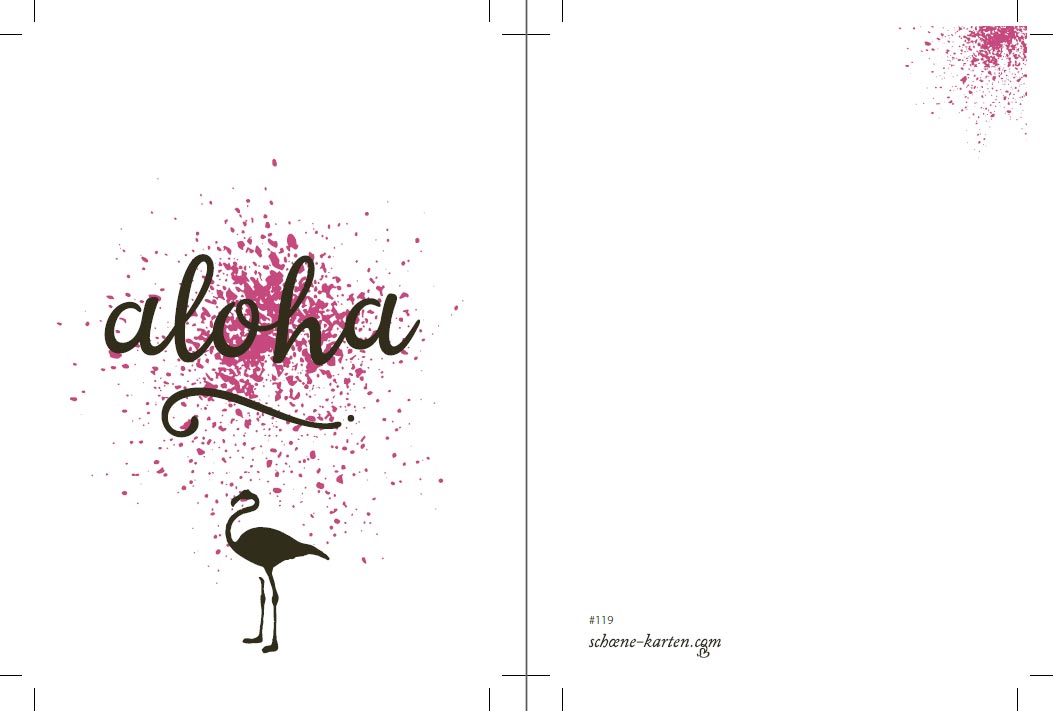 Postkarte Birds · Aloha