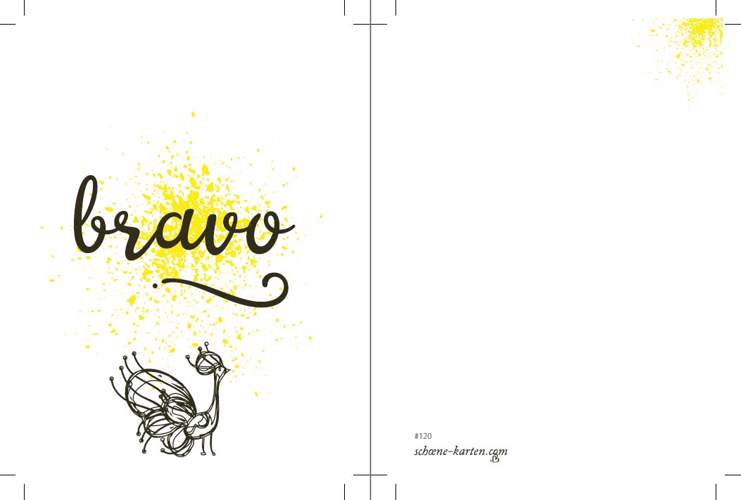 Postkarte Birds · Bravo