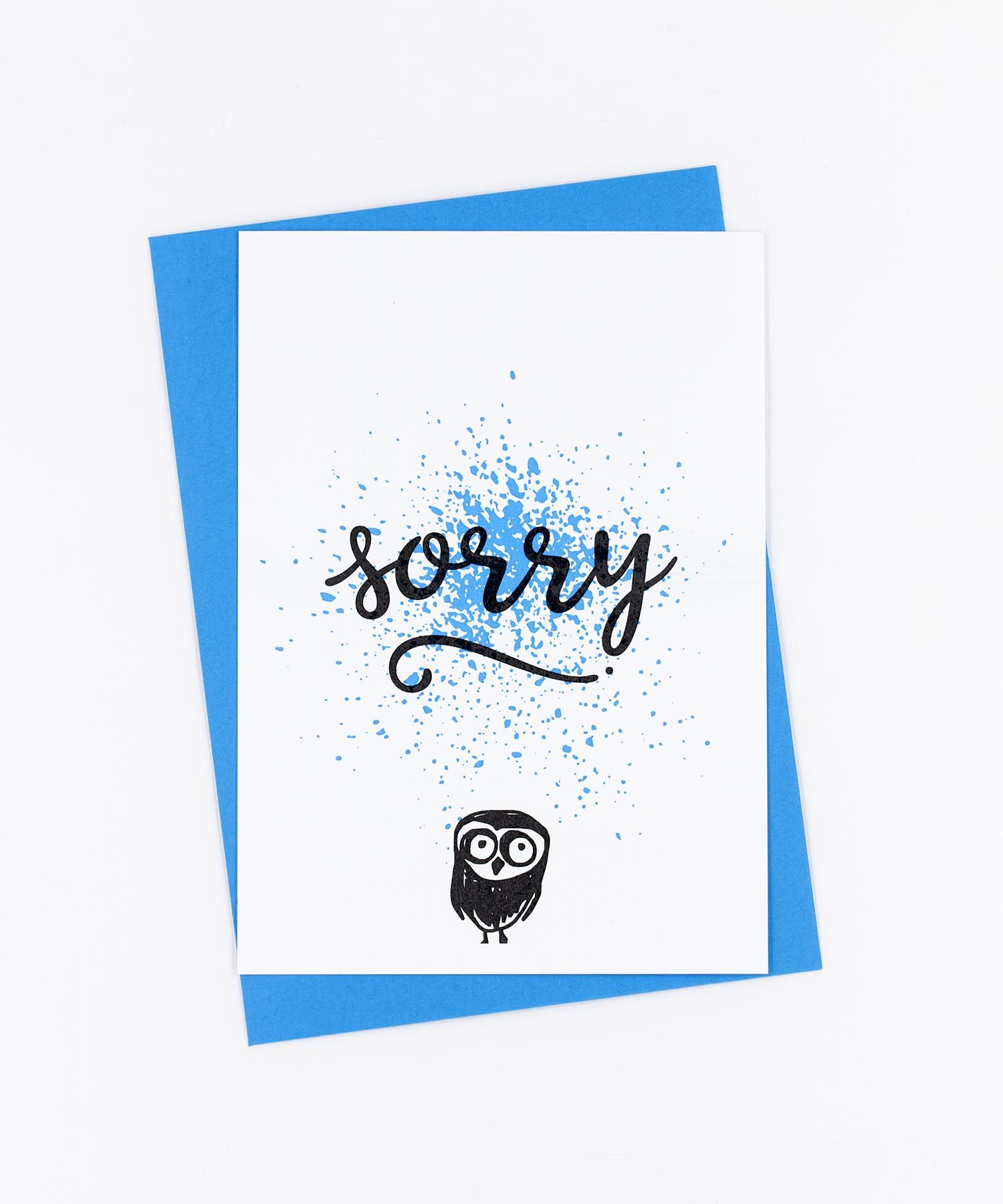 Postkarte Birds · Sorry