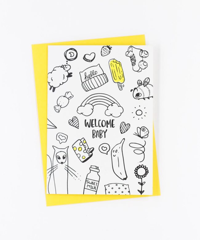Geburtskarte Welcome Baby