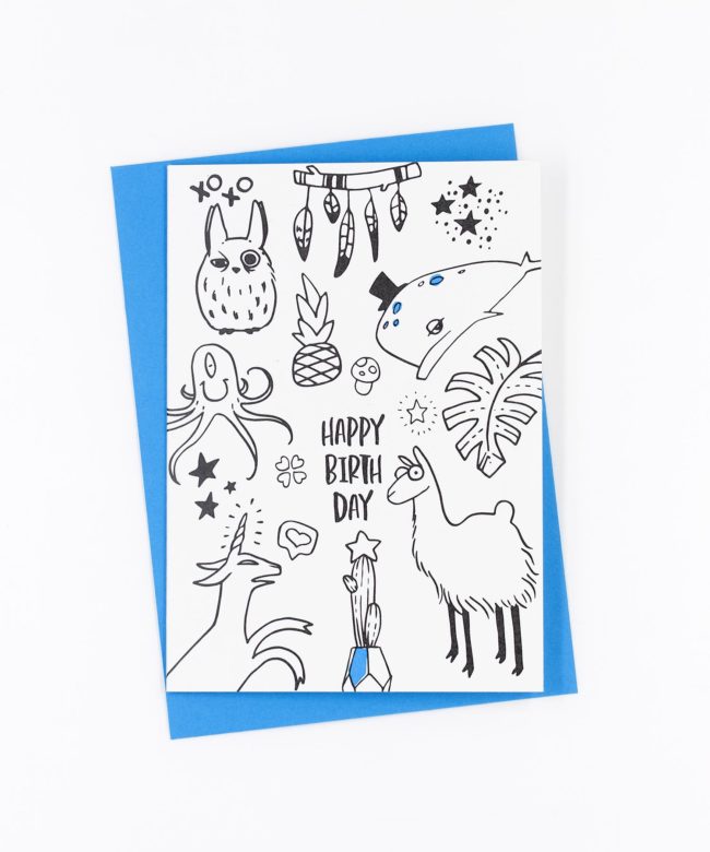 Geburtstagskarte Happy Birthday