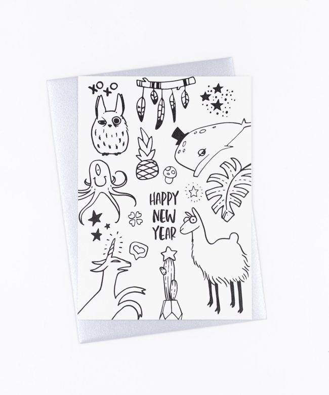 Neujahrskarte Happy New Year