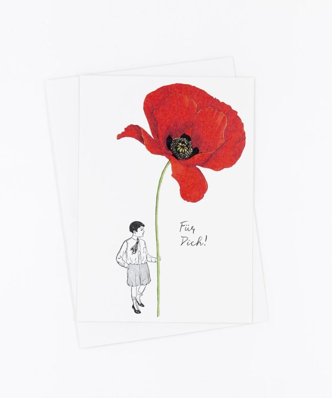 Postkarte Für Dich · Mohnblume