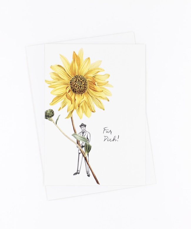 Postkarte Für Dich · Sonnenblume