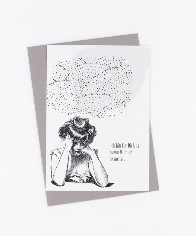 Postkarte »Ich bin für Dich da«