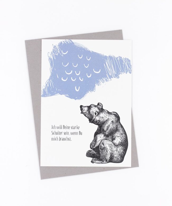 Postkarte »Ich will Deine starke Schulter sein«