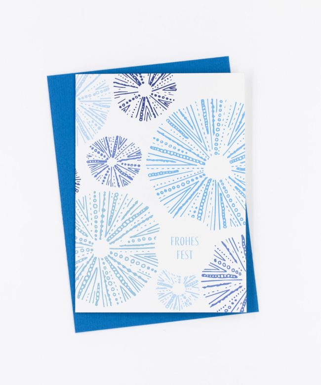 Weihnachtskarte Snowflakes