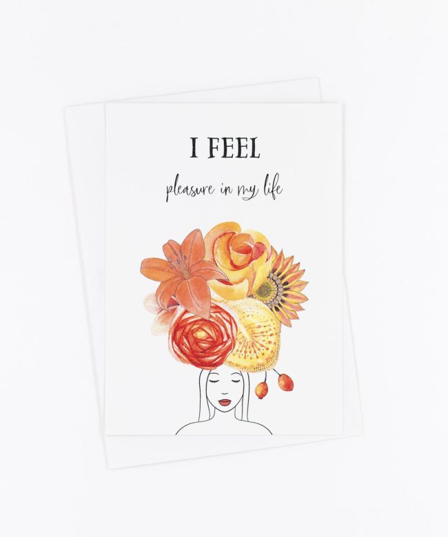 Yoga Postkarte Swadhisthana Chakra