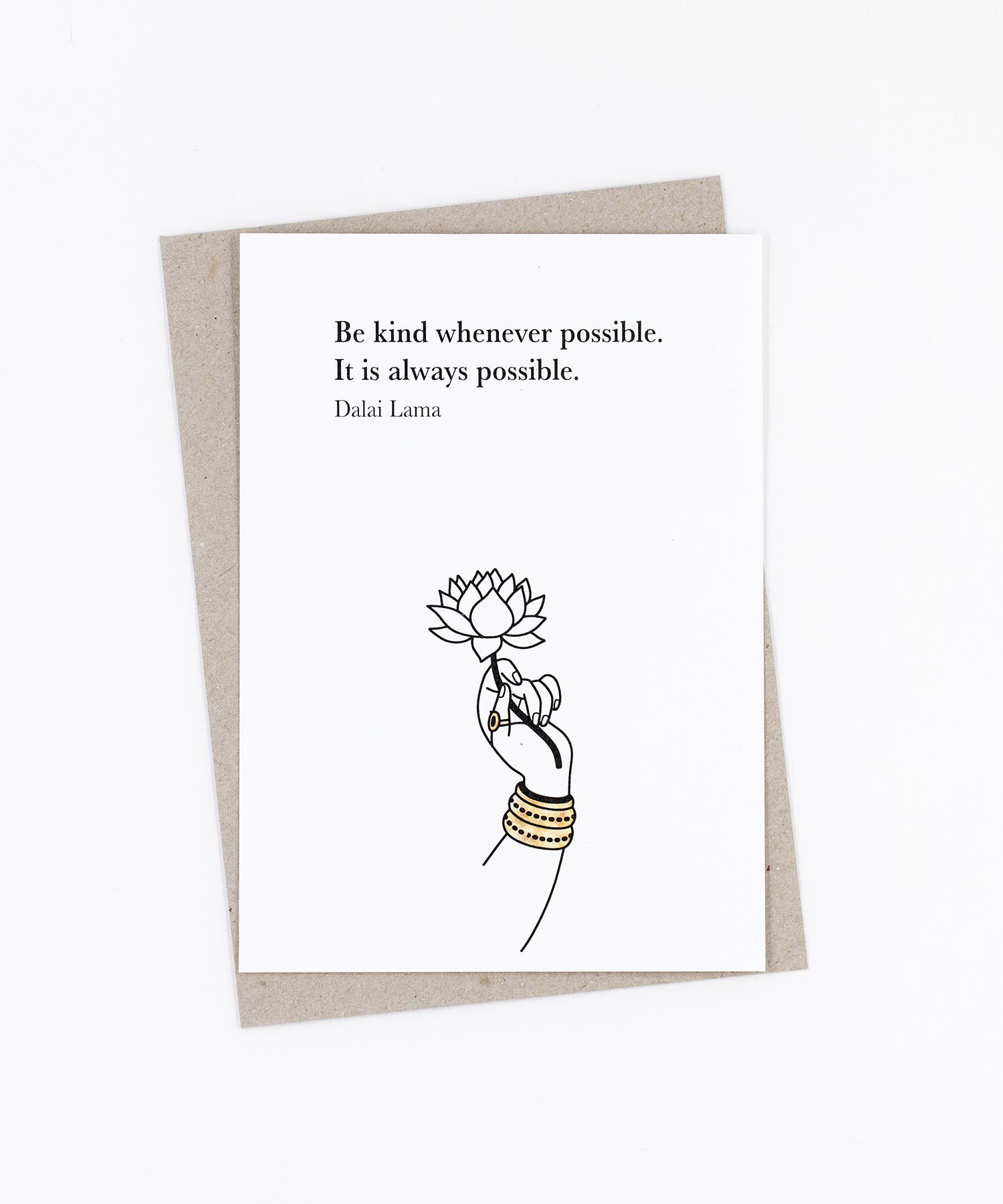 Postkarte Be kind