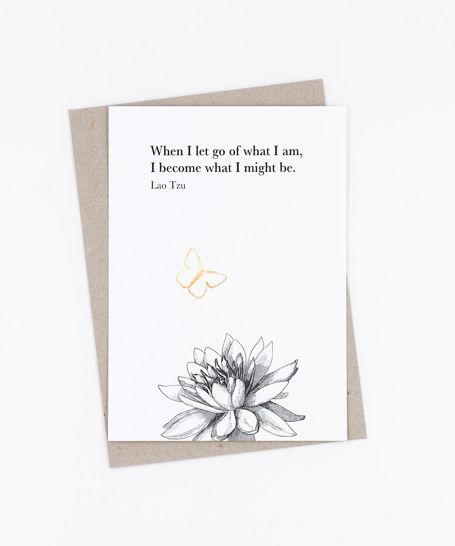 Postkarte Let go