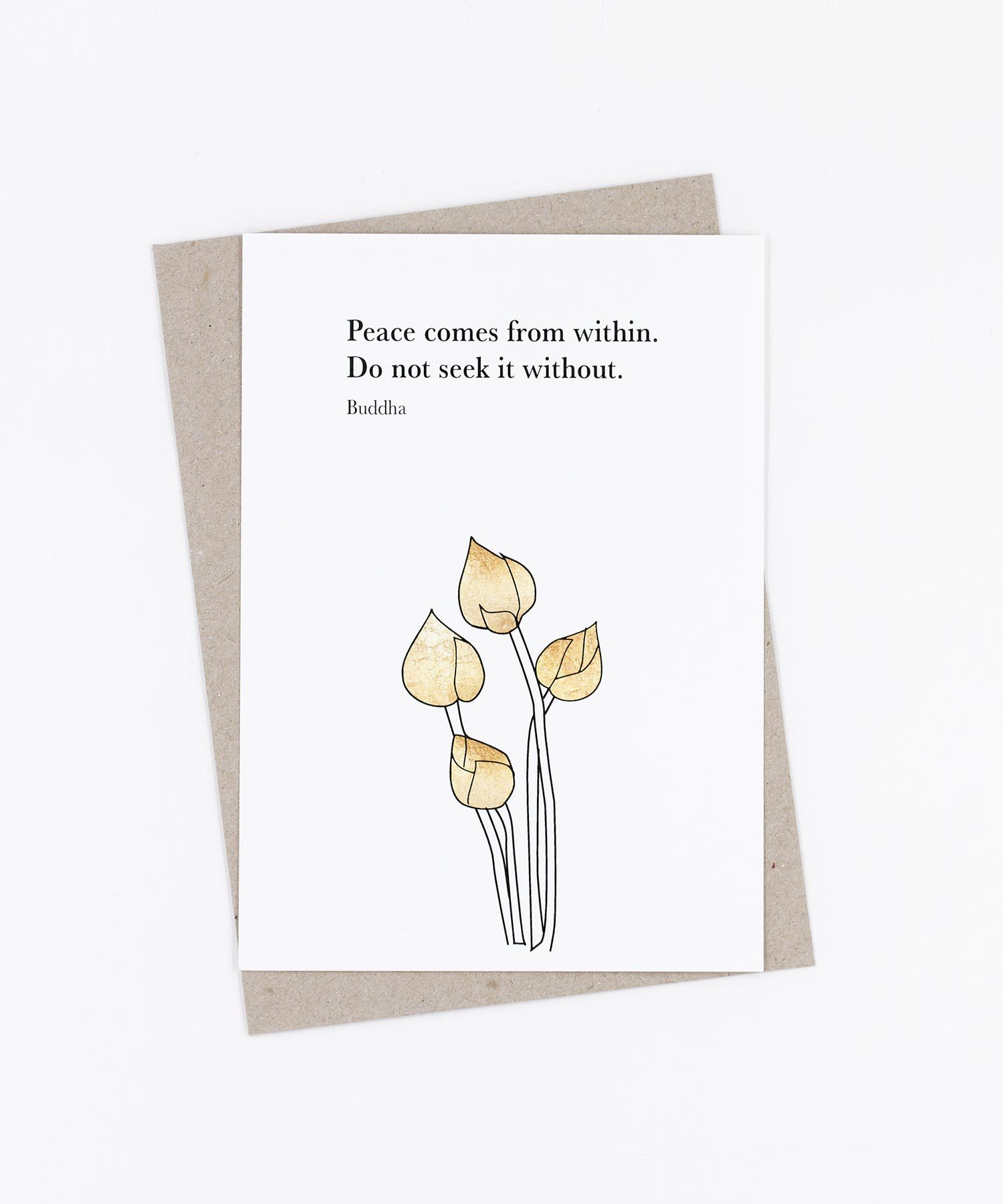 Postkarte Peace comes from within
