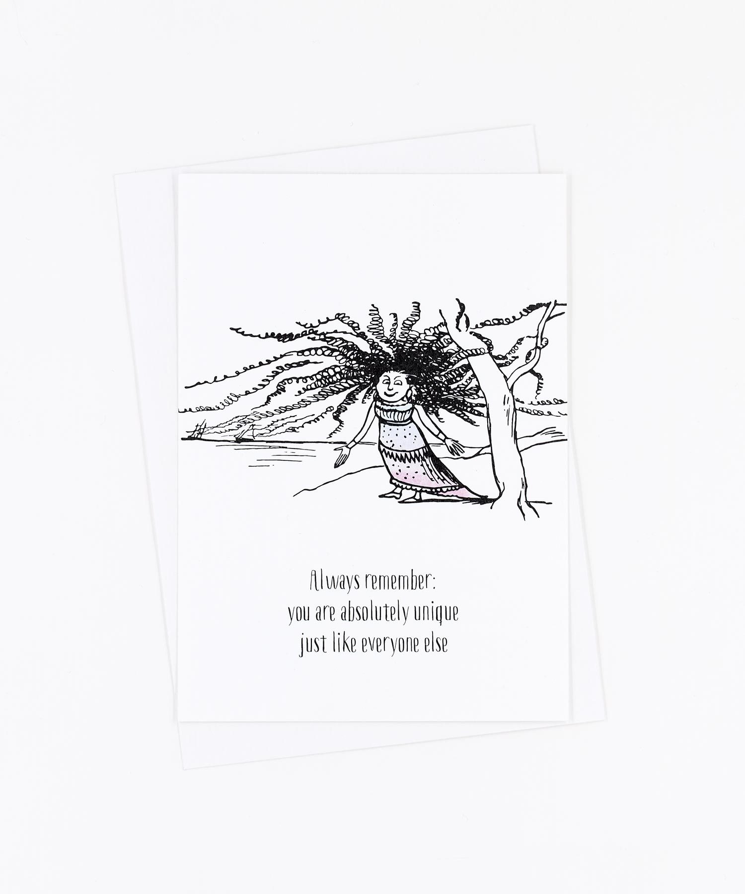 Postkarte You are unique