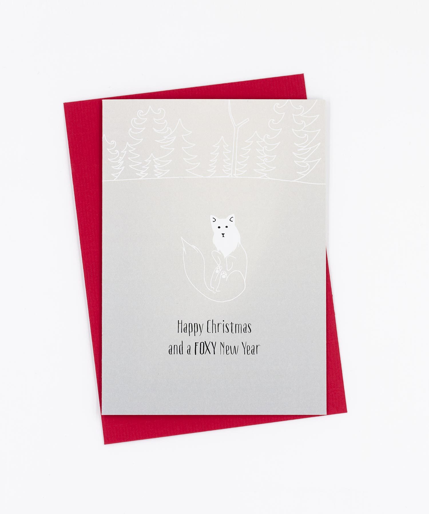 Weihnachtskarte Foxy New Year