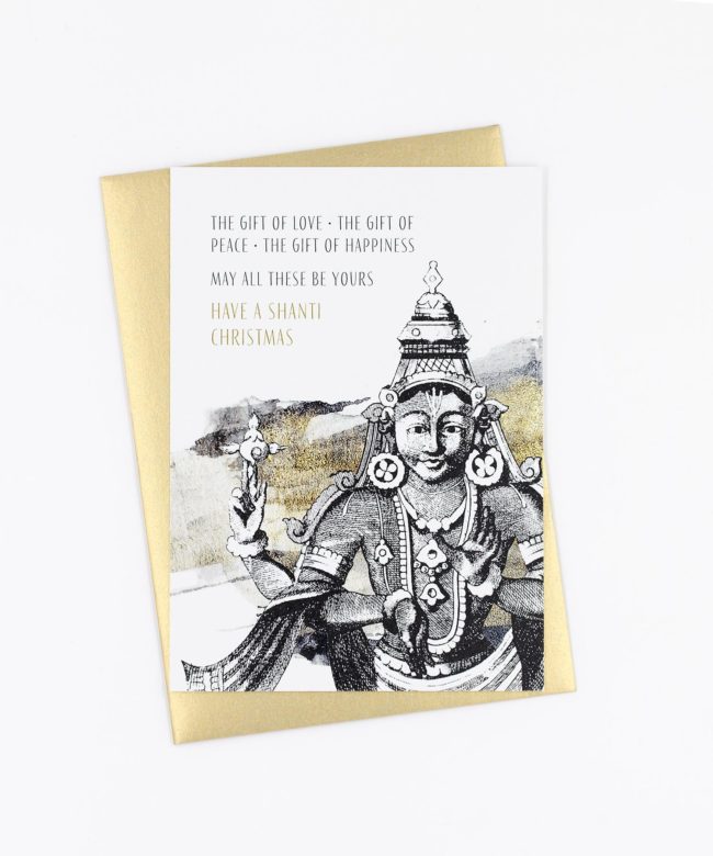 Weihnachtskarte Vishnu Shanti Christmas