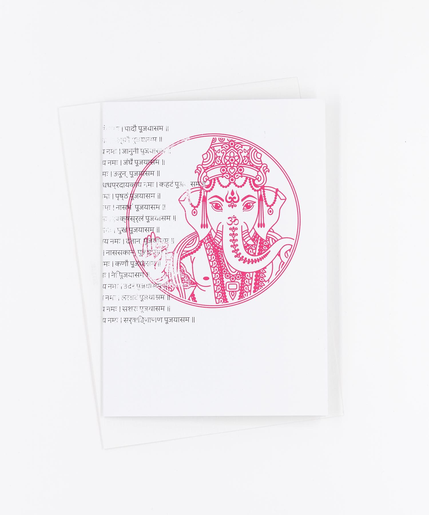 Yoga Grußkarte Ganesha Mantra