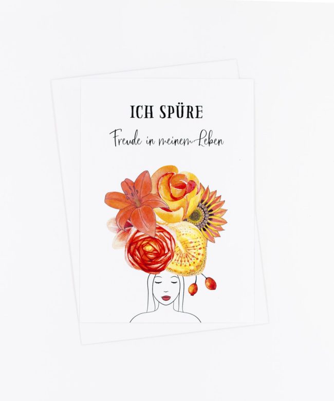 Yoga Postkarte Swadhisthana Chakra (de)