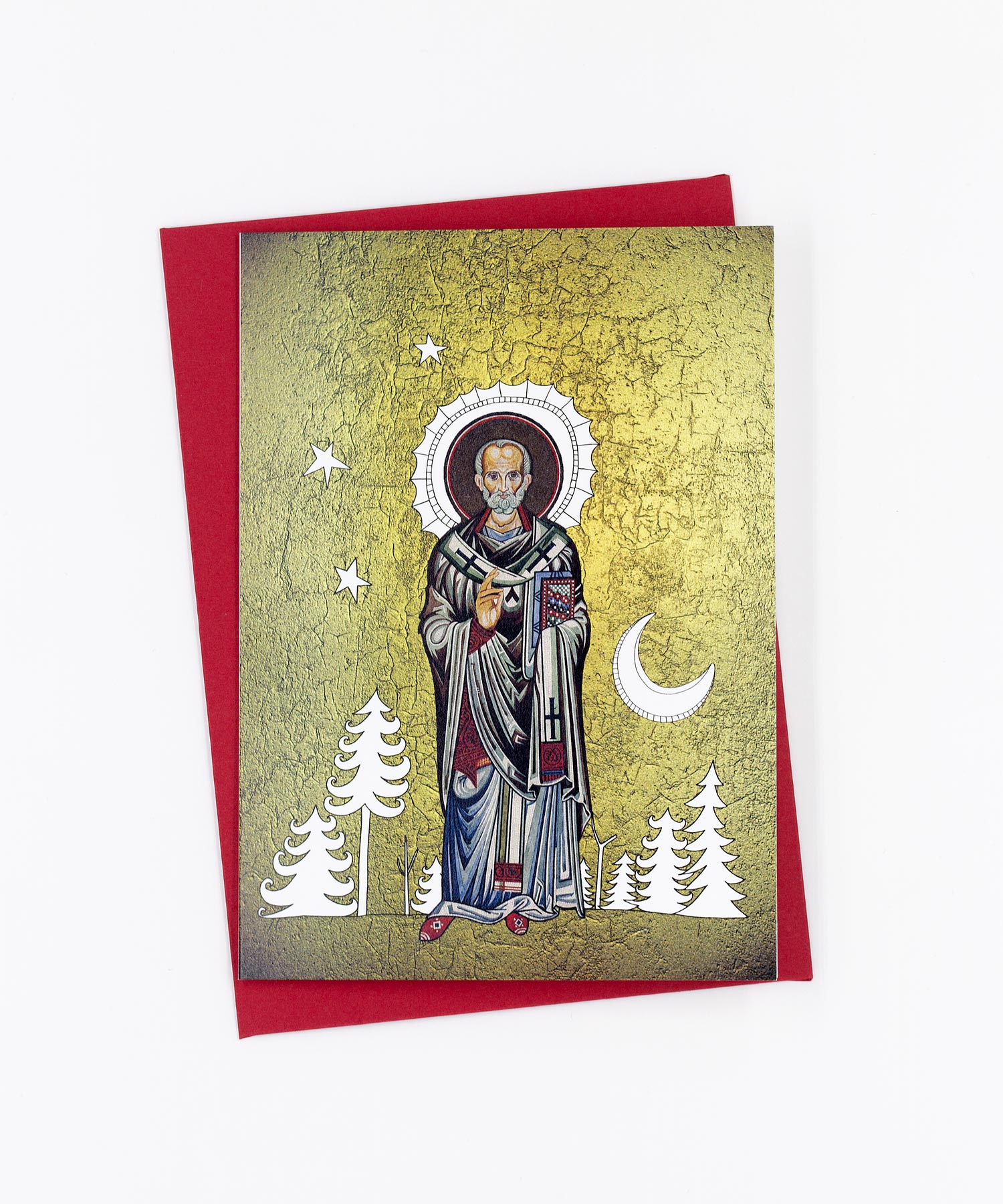 Weihnachtskarte Sankt Nikolaus