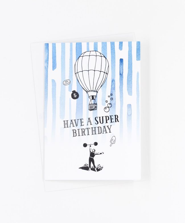 Geburtstagskarte Super Birthday