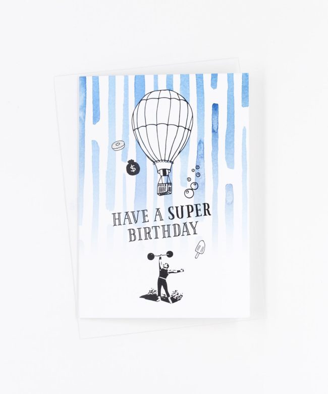 Geburtstagskarte Super Birthday