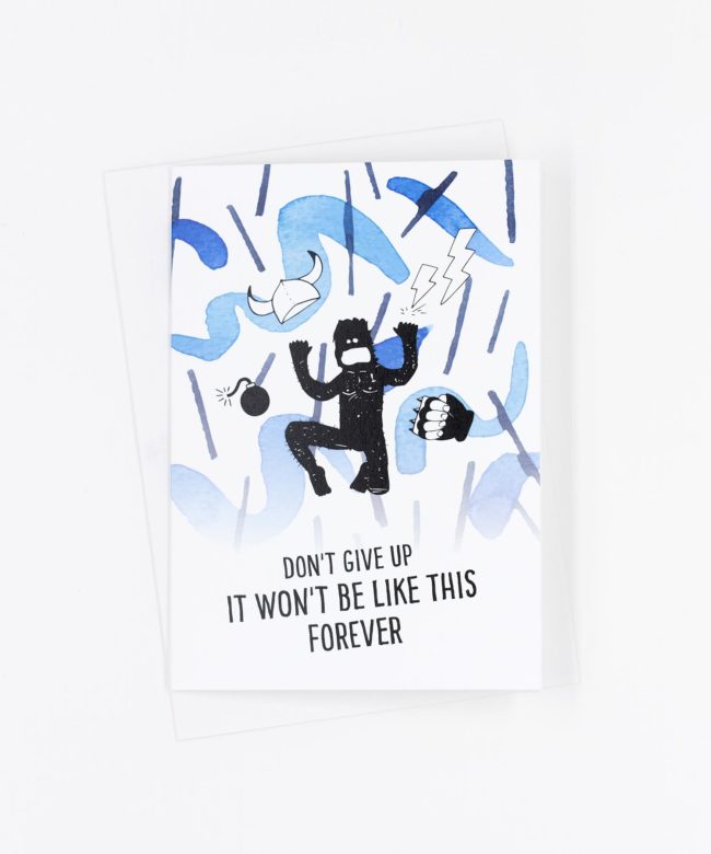 Grußkarte Don't Give Up