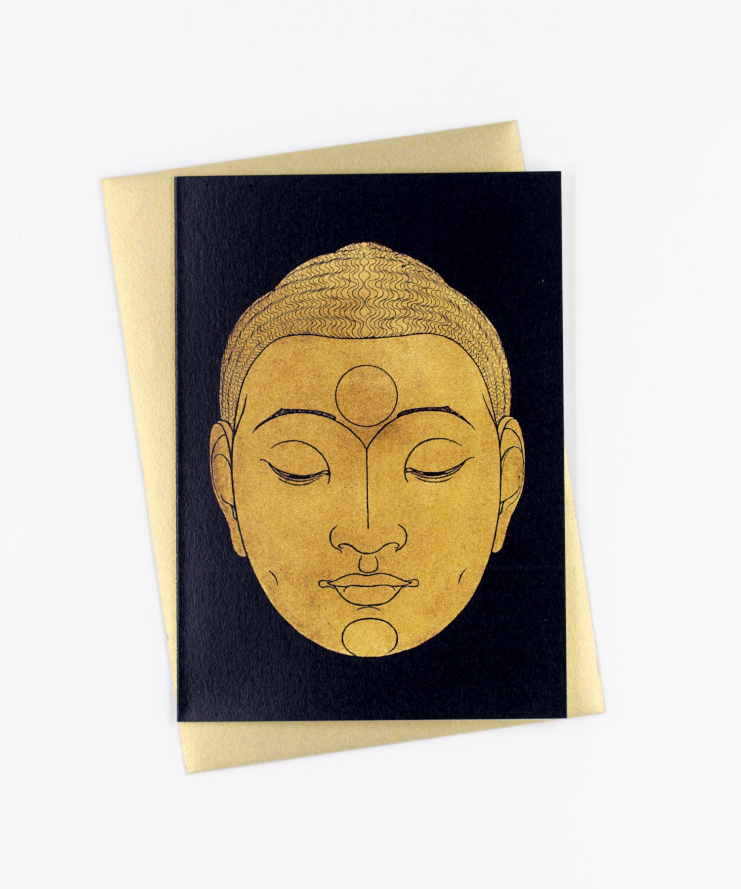 Grußkarte Head of Buddha