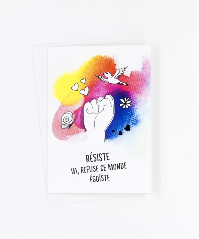 Grußkarte Résiste