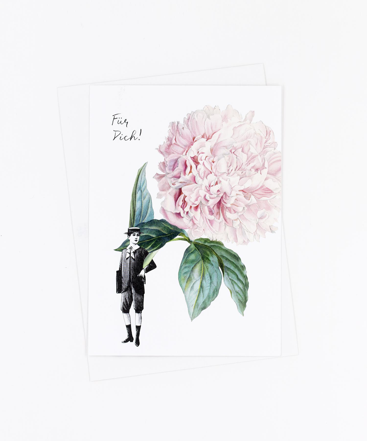 Postkarte Blume für Dich · Pfingstrose