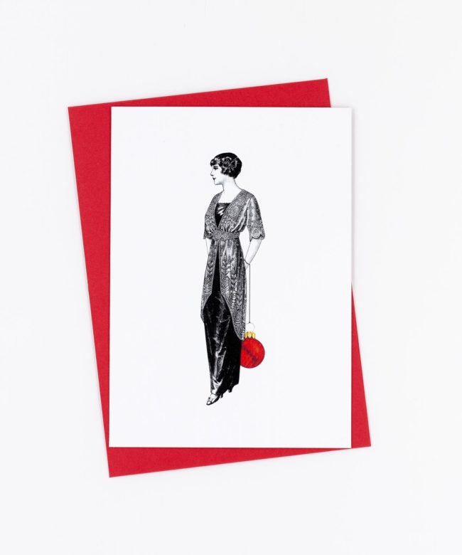 Weihnachtskarte Stilvoll · Ladylike
