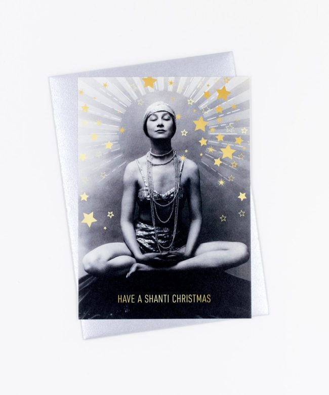 Weihnachtspostkarte Marguerite Shanti Christmas