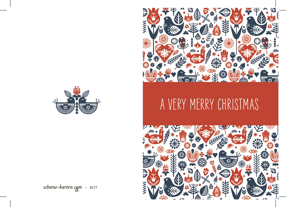Weihnachtskarte skandinavisch · Muster
