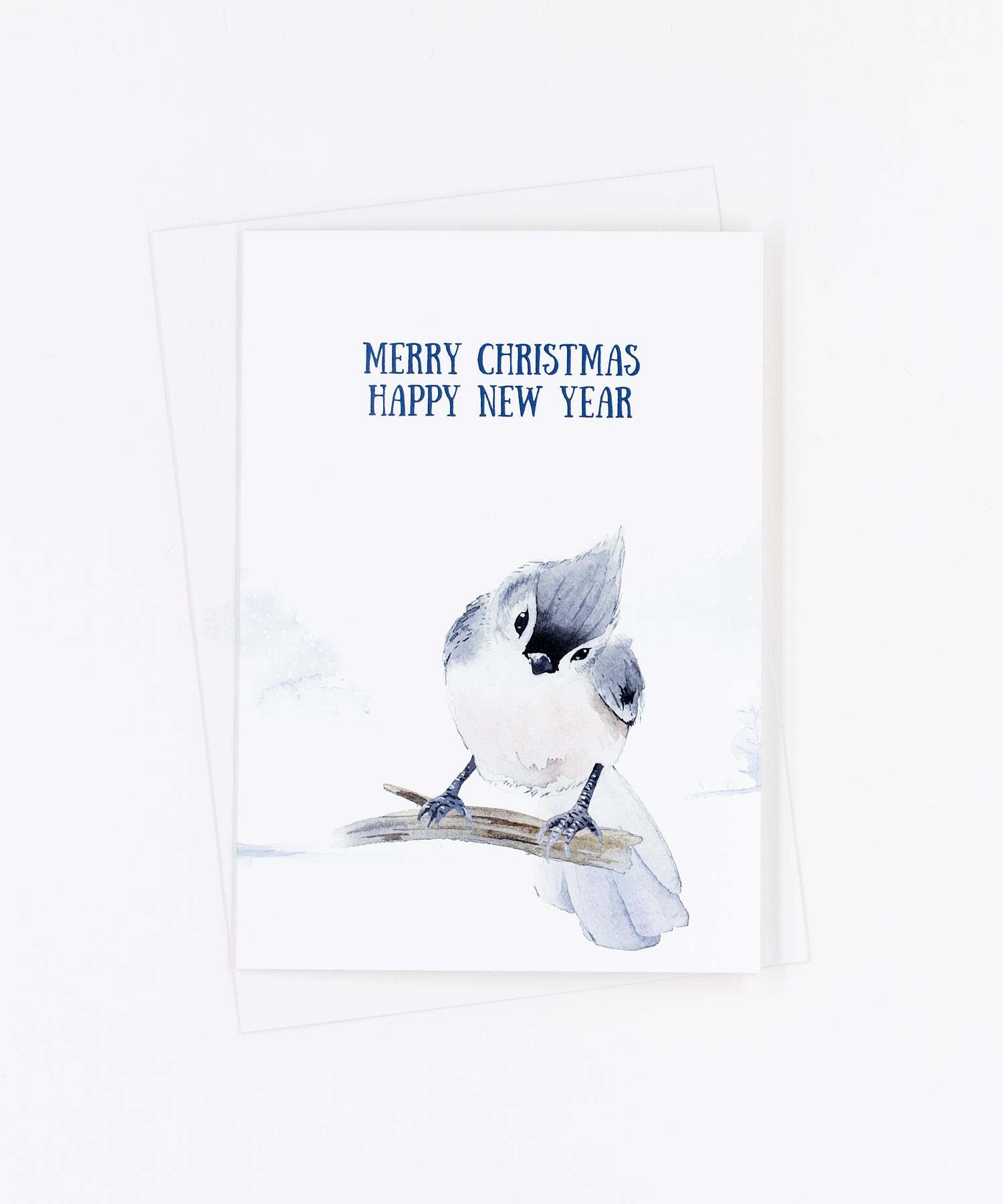 Weihnachtskarte Winter · Vogel
