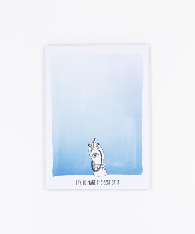 Notizblock Horoscope blau