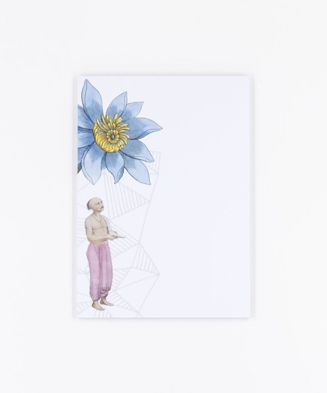 Notizblock Lotos Prayer blau