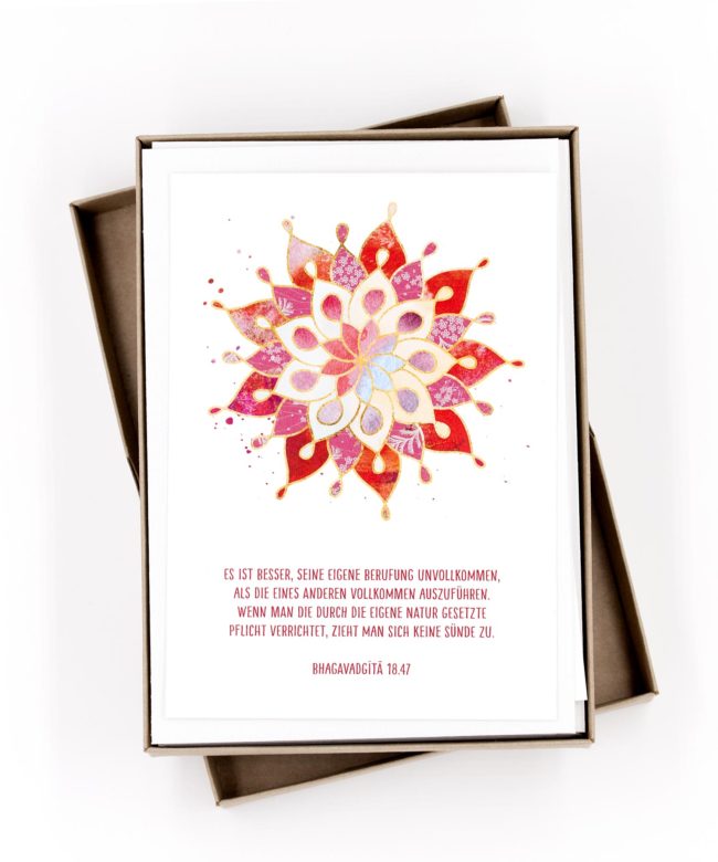 Bhagavadgita Postkarten Box