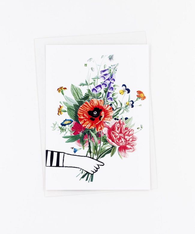 Postkarte Blumenstrauß